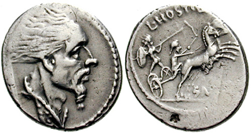 hostilia roman coin denarius